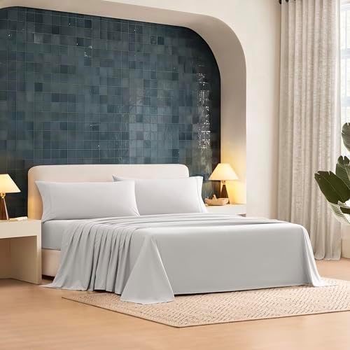 UGG Hedi California King Sheet Set, Luxury Cooling Sheets - Image 2