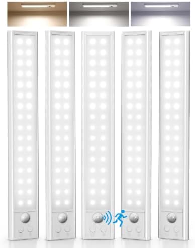 5-Pack Under Cabinet Lighting Wireless, Motion Sensor Light Indoor by AMETHEUS