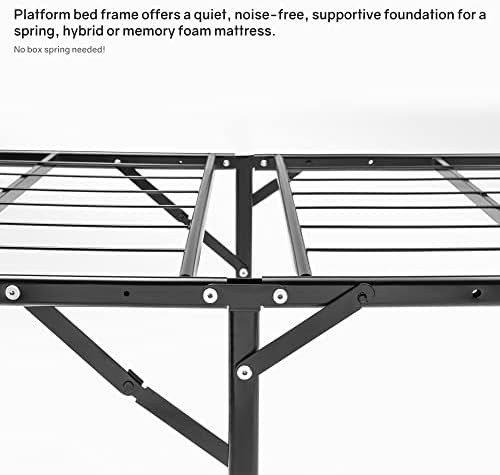 Treaton, 14-Inch Foldable Metal Platform Bed Frame - Image 6