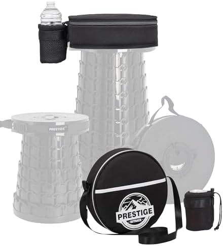 3-in-1 Cushion Carry Case for Round Telescopic Stools, Collapsible Stool Chair by PrestigeOutback