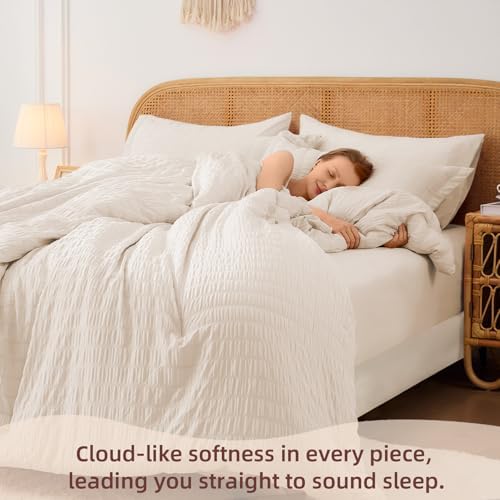 Full Size Comforter Sets with Sheets, 7-Piece Bedding Set - Image 2