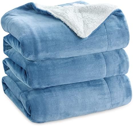 Bedsure GentleSoft Sherpa Fleece Blanket Queen Size by BEDSURE
