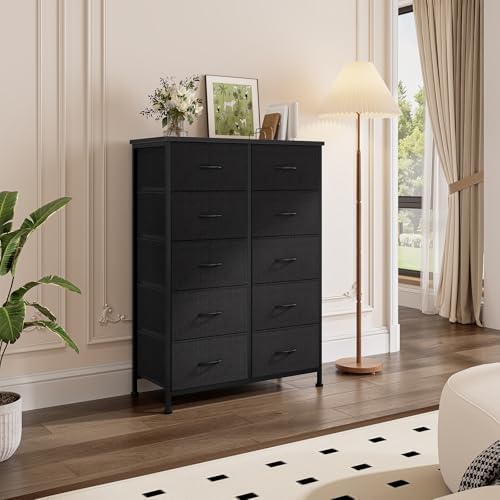 DUMOS 10 Drawer Dresser for Bedroom, Storage Organizer Chest of Drawers - Image 2