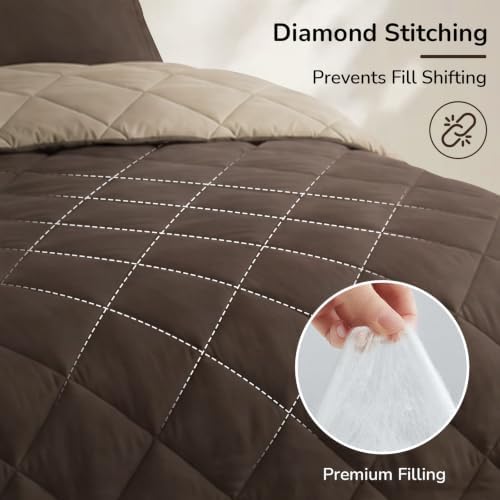 downluxe King Comforter Set Soft Reversible 3 Pieces - Image 5
