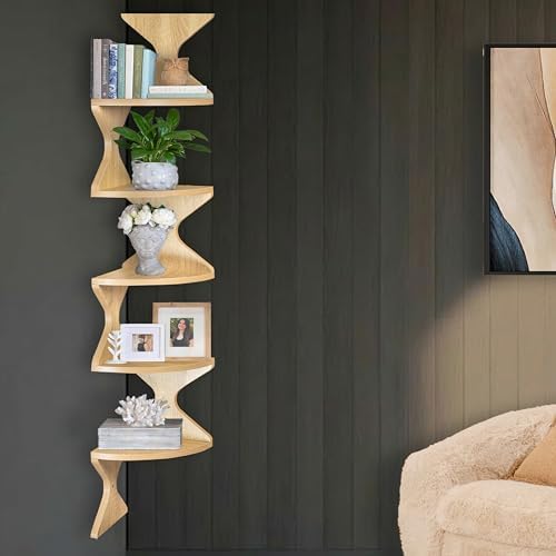 Corner Shelf Wall Mounted, Zigzag Corner Floating Shelves - Image 6
