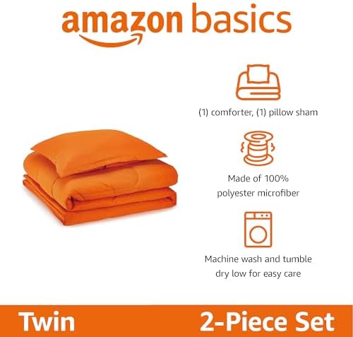 Amazon Basics 2-Piece Soft Microfiber Kids' Comforter and Pillow Sham Set - Image 2