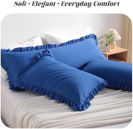 BEDSUM Body Ruffled Pillow Sham - Image 2