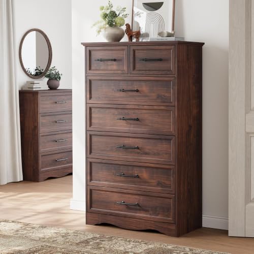 YANSNWO Walnut 7 Drawer Dresser - Image 2