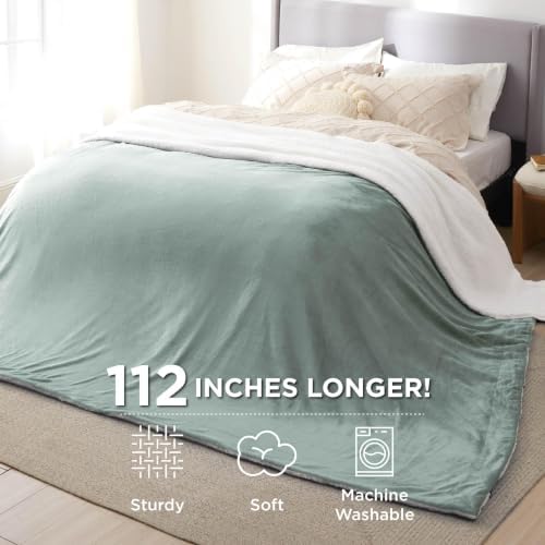 Bedsure GentleSoft Sherpa Fleece Cal King Blankets - Image 3