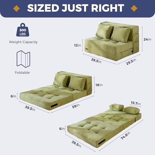 MAXYOYO Convertible Sofa Bed, Fold Out Sofa Couch - Image 3