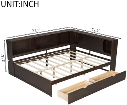 Queen Size Corner Bed Frame - Image 2