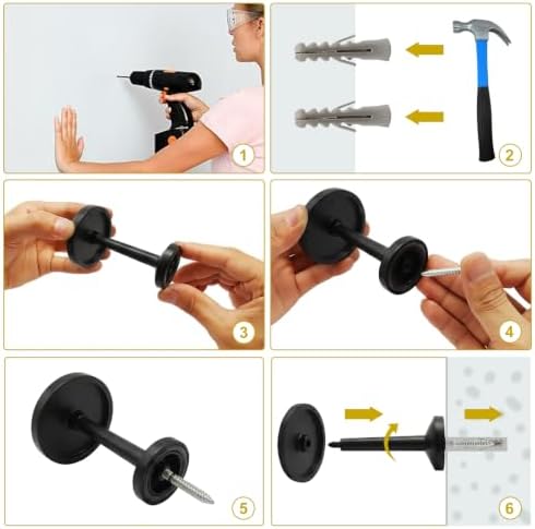 2 Pack Curtain Tiebacks, Zinc Alloy Black - Image 5