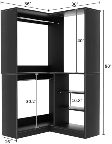 Unikito 36" Corner Closet System - Image 7