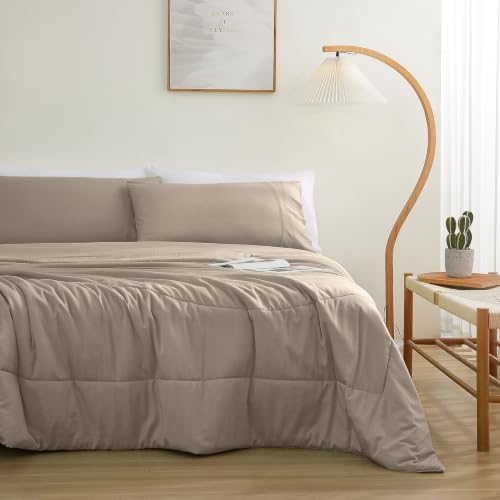 Bamboo Viscose Comforter Set Queen Size 3 Pieces by ZaizaiHome