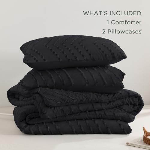 Andency Black Alaskan King Comforter Set 128x120 Extra Large - Image 6