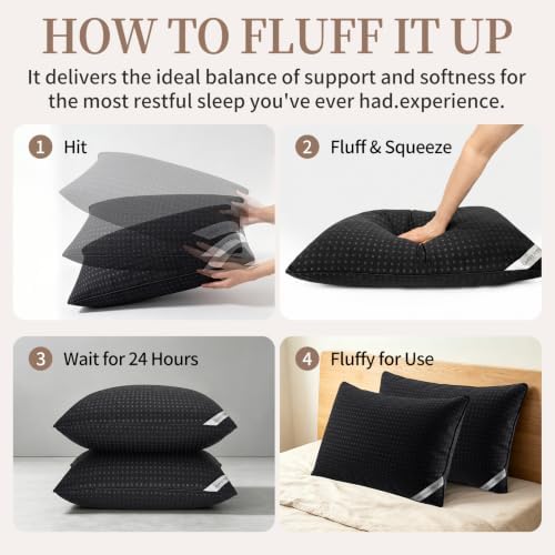 Bed Pillows for Sleeping Queen Size Set of 2, Luxury Hotel Quality Cooling - Image 5