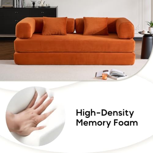 78" Convertible Floor Sofa Bed, Boneless Couches - Image 6