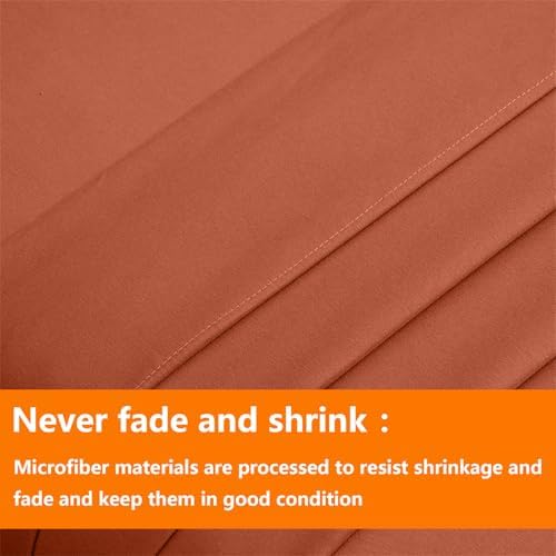 TAIMIT Burnt Orange Queen Size Comforter Set - Image 7