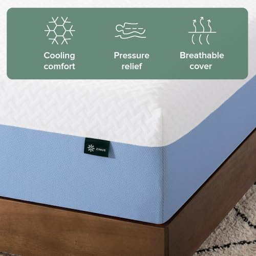 Zinus 10 Inch Full Cooling Essential Memory Foam Mattress, Medium Feel - Image 4