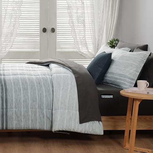 Monbix King Size Comforter Set, 7 Pieces Soft Bed in a Bag King Bedding Set - Image 3