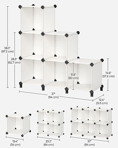 SONGMICS 6 Cube Storage Organizer, DIY Closet Shelf - Image 3