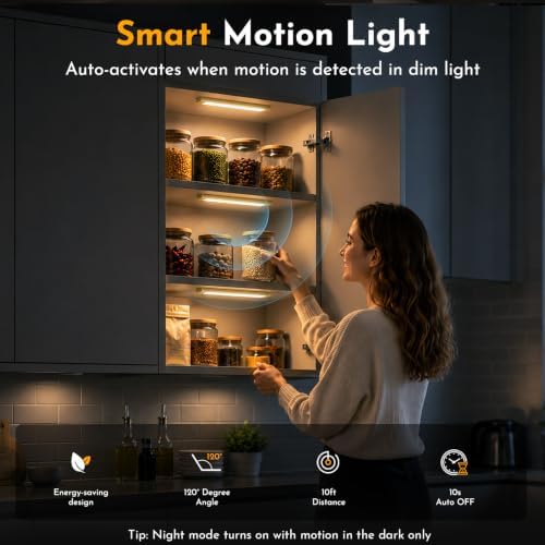 V4light Motion Sensor Cabinet Light, Rechargeable - Image 2