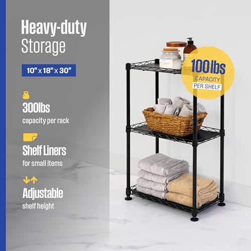 SafeRacks 3-Tier NSF Black Wire Shelving - Image 4