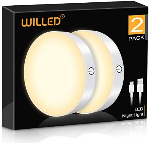 WILLED 3000K Dimmable Touch Lights, Battery Rechargeable Tap Lights, Magnet by WILLED