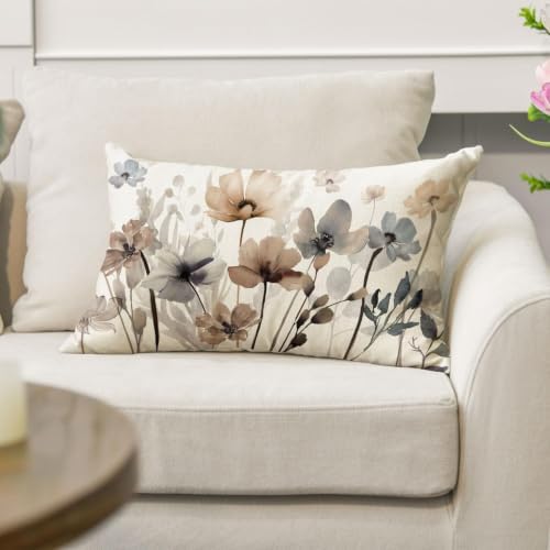 AVOIN colorlife Poppy Flowers Spring Fall Throw Pillow Cover 12x20 Inch - Image 5