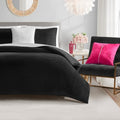 Juicy Couture Black Velour Full/Queen Comforter Set by JuicyCouture