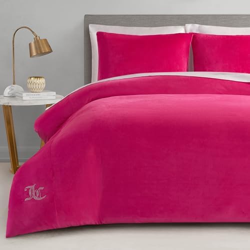 Juicy Couture Hot Pink Velour King Comforter Set by JuicyCouture