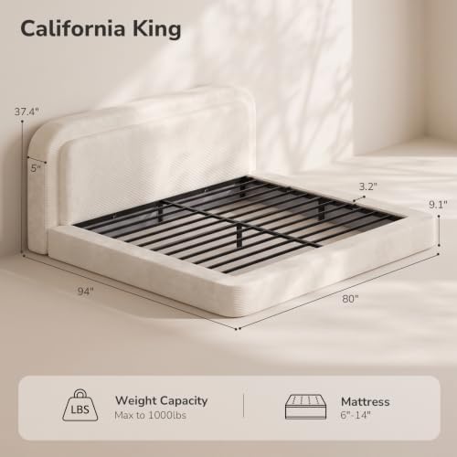 California King Upholstered Bed Frame - Image 2