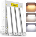 DAYBETTER 12inch Under Cabinet Lighting, 4 Pack Motion Sensor Light Indoor by DAYBETTER