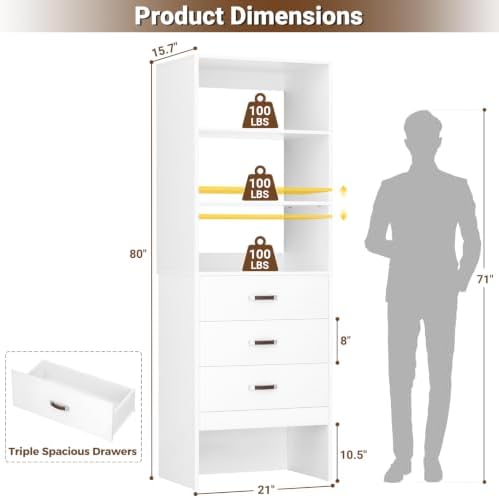 Freestanding 1.8FT Closet System - Image 3
