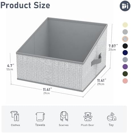 DIMJ Trapezoid Storage Bins, Closet Storage Bins - Image 2