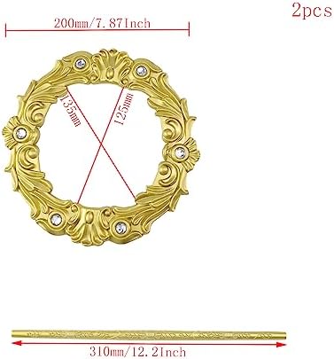 2 Pack Gold Crown Curtain Tiebacks - Image 2