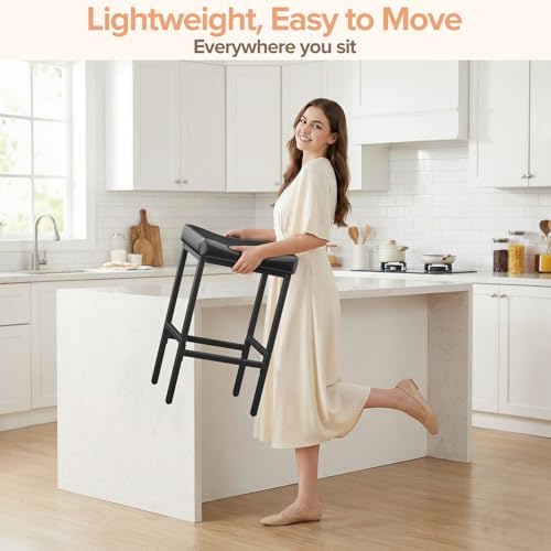 Compact 24 Inch Counter Height Bar Stools Set of 2 - Image 6