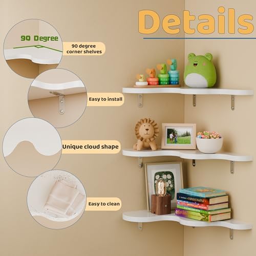 Cute Cloud Corner Shelves - Image 4