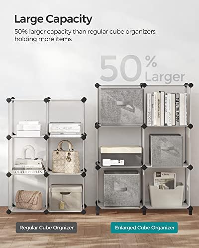 SONGMICS 6 Cube Storage Organizer, DIY Closet Shelf - Image 4