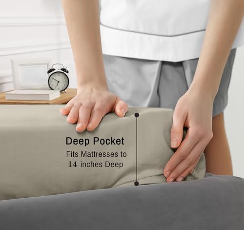 RUVANTI 100% Cotton California King Sheets, Percale Sheet Set - Image 6