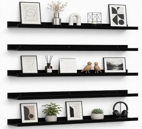 36inch Long Floating Shelves for Wall Decor, 5-Set Shelves by RicherHouse