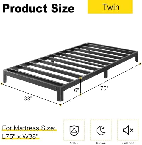 6 Inch Low Twin Bed Frames - Image 3