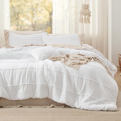 Bedsure Oversized Queen Comforter Set 4 Piece, All-Season by BEDSURE