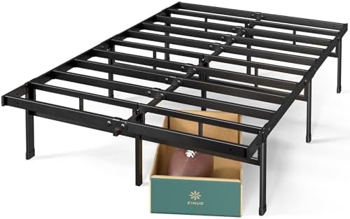 ZINUS Justin 14 Inch Easy to Assemble Mattress Foundation, Steel Support by ZinusInc