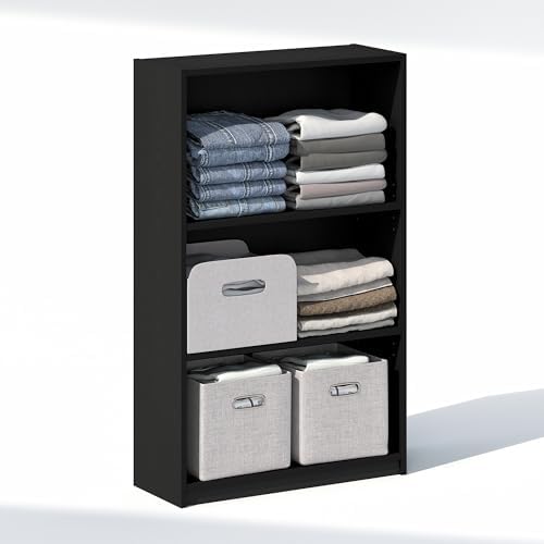 Furinno Reed Closet Organizers and Storage, 3-Tier Closet Organizer, Open Shelf - Image 4