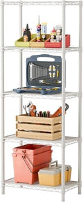Small Wire 5 Adjustable Shelves Pantry Metal Shelf Floor Organizer by SINGAYE