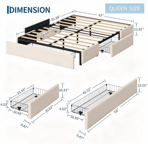Garvee Queen Size Bed Frame - Image 2