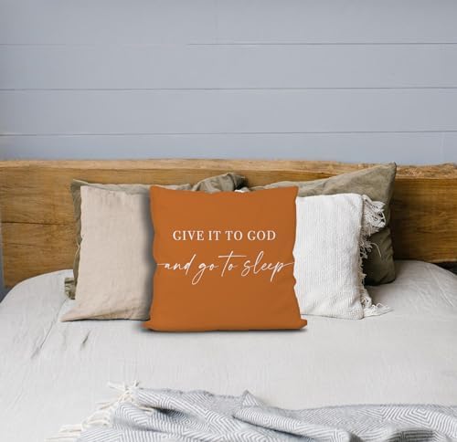 Knibeo Give It to God and Go to Sleep, Decorative Pillows Cover - Image 4