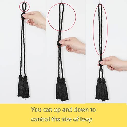 2 Pack Curtain Tiebacks with Tassel, Decorative Curtain Holdback - Image 4