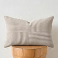 Fancy Homi Taupe Lumbar Decorative Throw Pillow Covers 26x16 Inch by Fancy+Homi